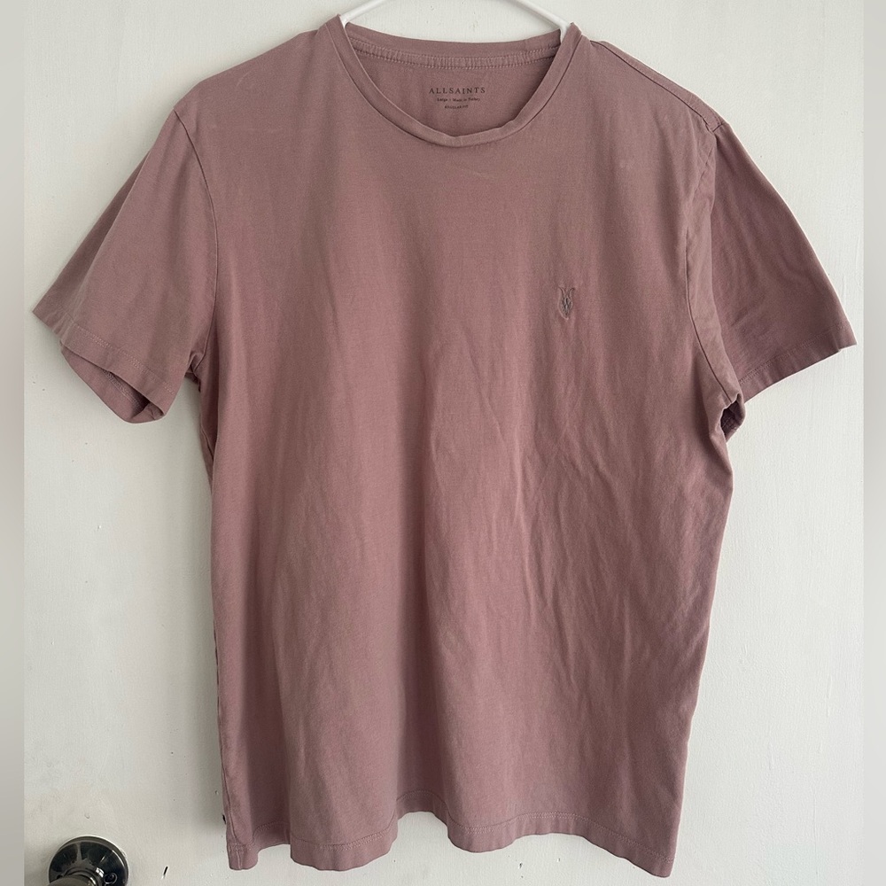 All Saints regular fit base tonic crew neck shirt size large